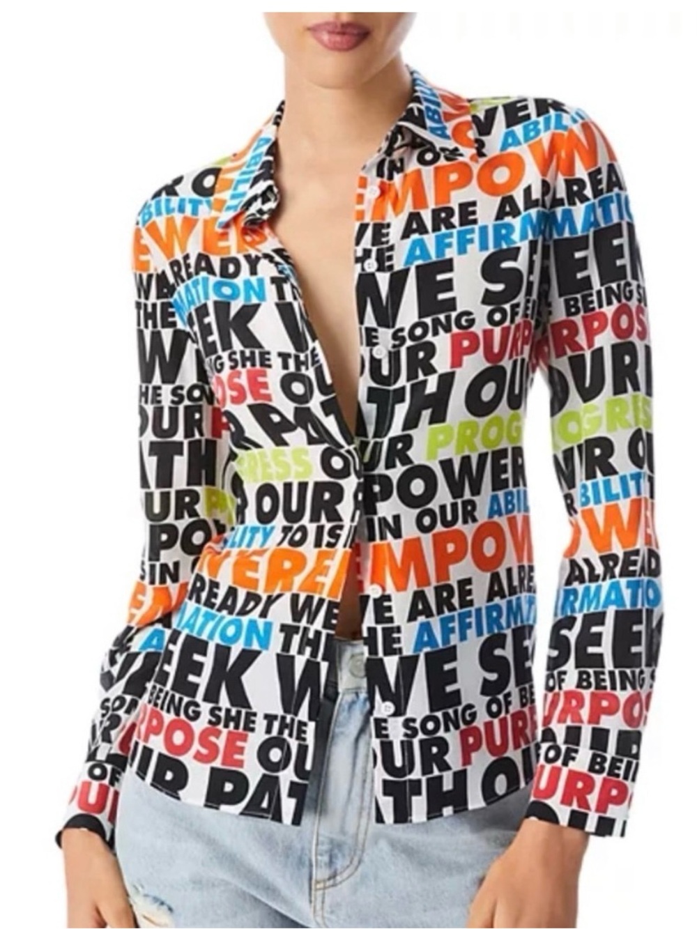 Alice + Olivia Willa Silk Blouse
